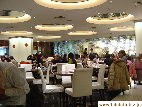 Most of the diners were seated in this section