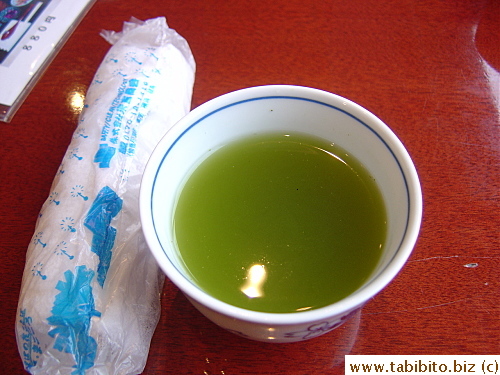Strong green tea