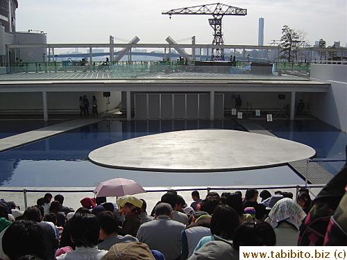 People waiting for a show to start