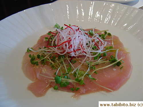 KL's Bream Carpaccio something