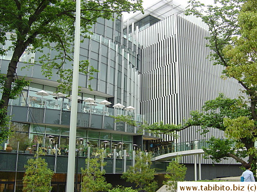 Many giant buildings in the complex