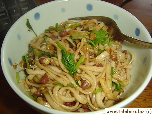 A simple sprout/noodle dish