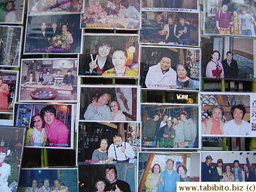 The restaurant posted tons of celebrities pictures who have dined there