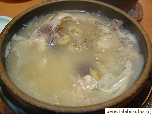 Sangeitan (Ginseng Chicken Soup) 3150Yen/$30