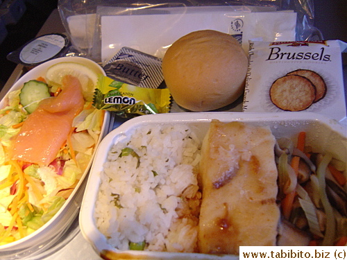 Dinner: Smoked Salmon Salad, Cod, Cookies