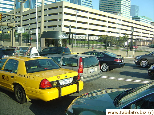 A police box in the middle of the road