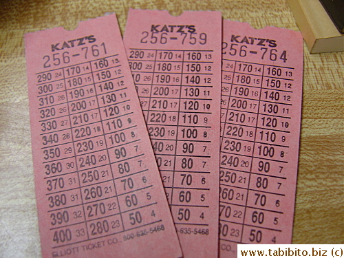 One ticket for each of us