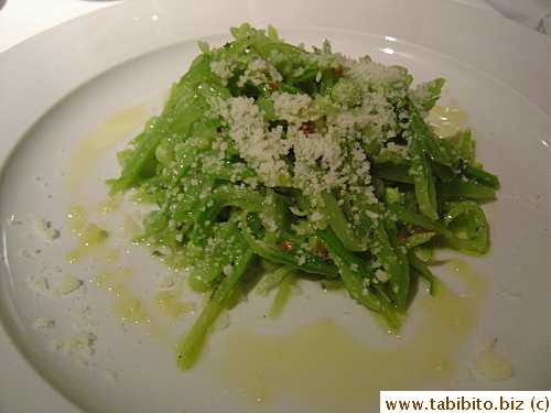 My appetizer: Snap Pea Salad 