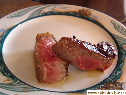 Some part of the meat was rare