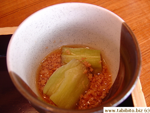 Vegetable with minced pork