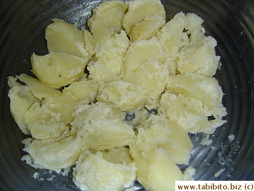 into smaller chunks