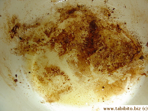 Discard all but a teaspoon of oil
