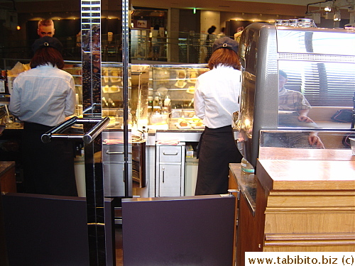 The staff prepared our order