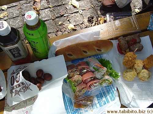 Our picnic spread