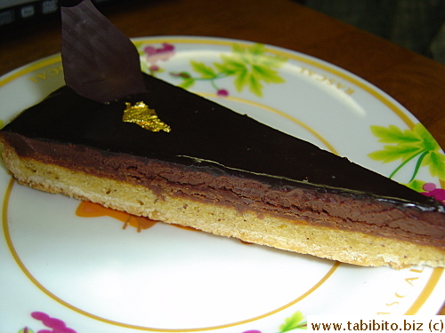 Chocolate tart 500Yen (US$5)