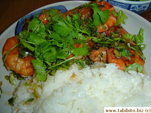 I served them with rice