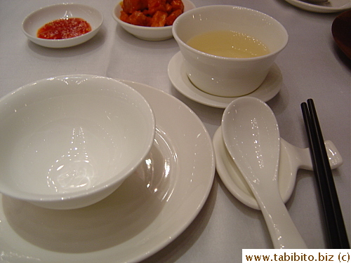 Place setting, Chinese tea at S$1.2pp