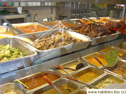 Ready-made food on the counter