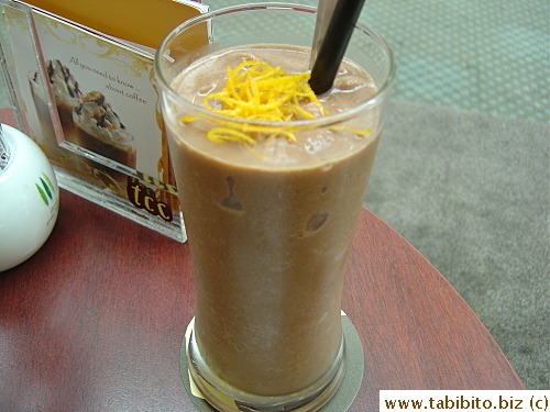 My Choco Tango S$7.9 (it's chocolate plus coffee plus orange, very thick but yummy)