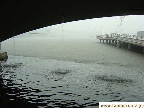 Sure enough, it began to pour when we were almost there