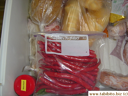 and get stored in the freezer