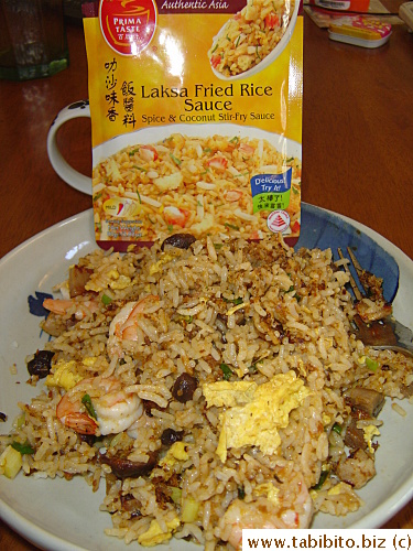 Laksa fried rice is sooooooo goooooood!