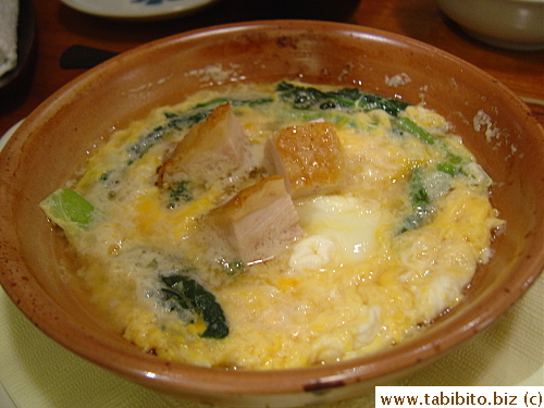 Chicken and egg dish