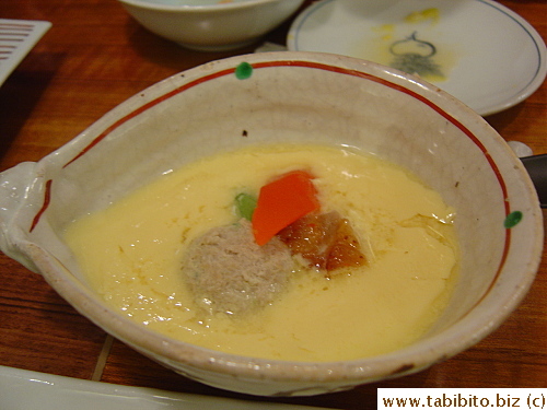 Some eggy soupy thing which I didn't taste