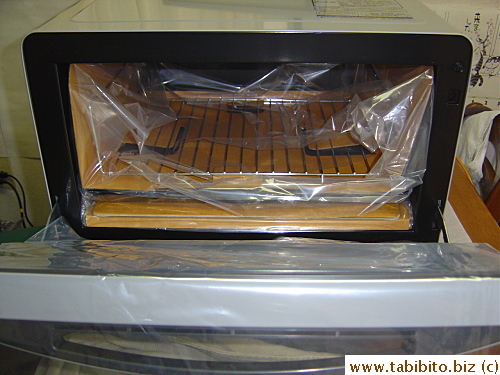 The new oven's delivered