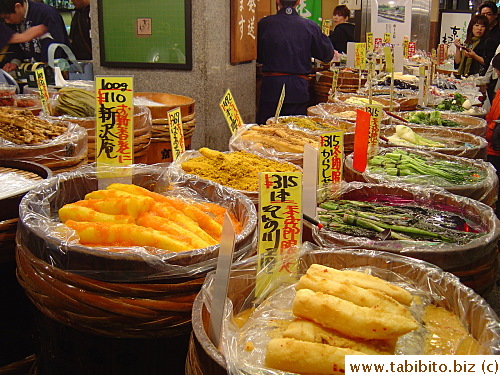 Sells lots of classic Japanese stuff such as all sorts of pickled vegetables