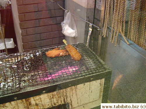 They reheat the food on the grill after purchase