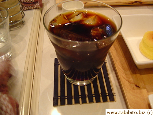 He opted for iced coffee