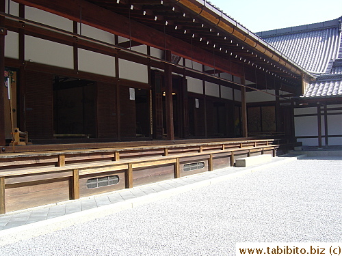 Following the path along Kinkakuji, we came upon this building and gravel garden