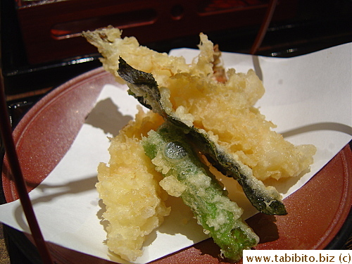 Their set had less tempura