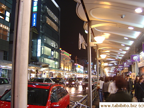 A main street in Kawaramachi