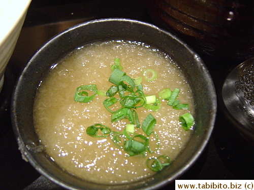 Grated daikon in a tangy sauce