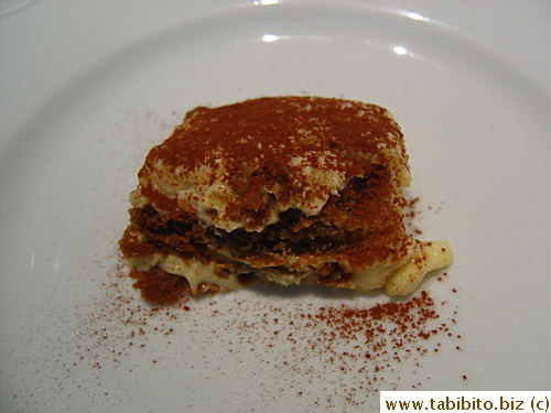 For dessert, we had Tiramisu