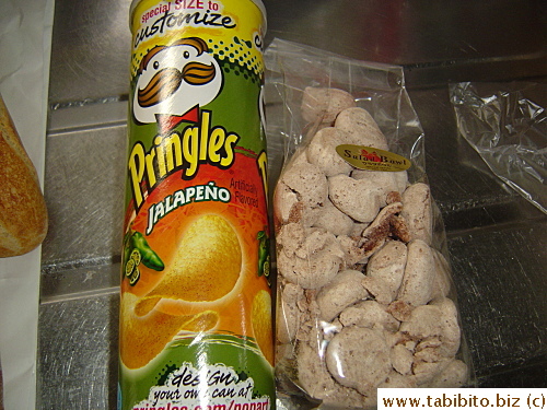 Also bought Jalapeno Pringles and chocolate meringues that day