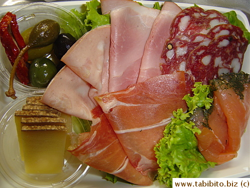 I think gravlax (lower right) is overrated. I'd rather have smoked salmon instead