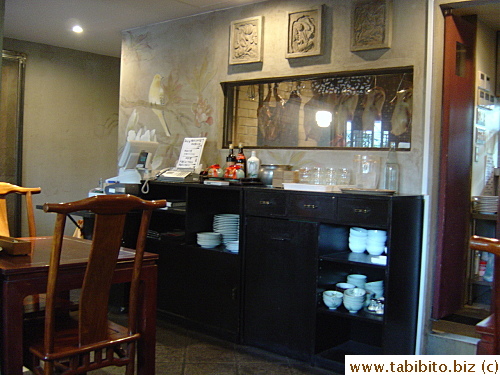 A small kitchen on the first floor (3 floors total)