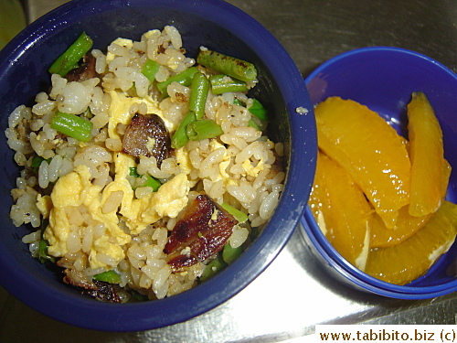 Fried rice, orange