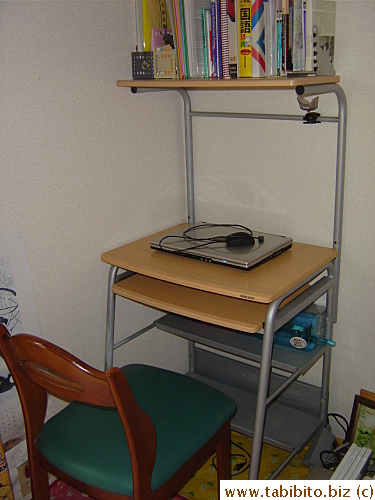 Now we have a desk in the corner