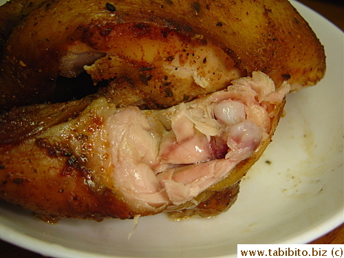 Surprisingly still juicy in the thigh