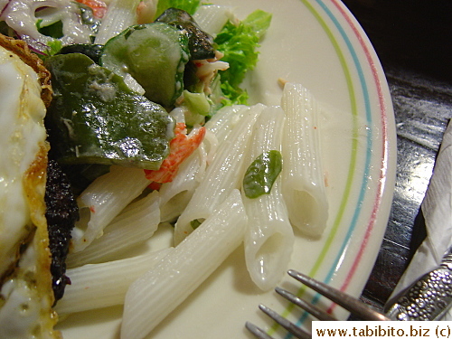 Penne-shaped konnyaku is not good, just give me real pasta please!