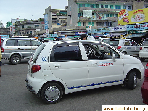 We rode on a cab everywhere even for a very short distance and of course to the Dam Market