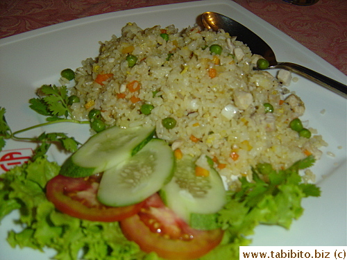 Seafood fried rice 48000VND , also so-so