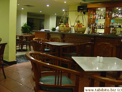 Bar and tables