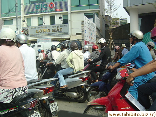 The roads were chock-full of motorbikes
