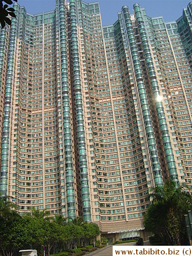 Huge ass apartment complex over the mall