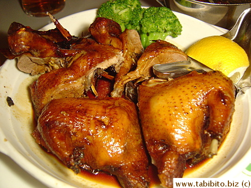 Roast pigeon HK$103/US$13